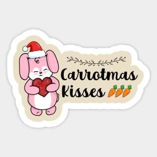 Carrotmas Kisses Sticker